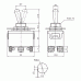 Сетевой тумблер DPDT (On/On) 15А, 250V