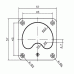 Индикатор уровня (VU meter (57mm)) c подсветкой