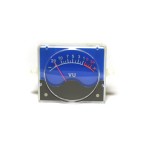 Индикатор уровня (VU meter (55mm)). Синий